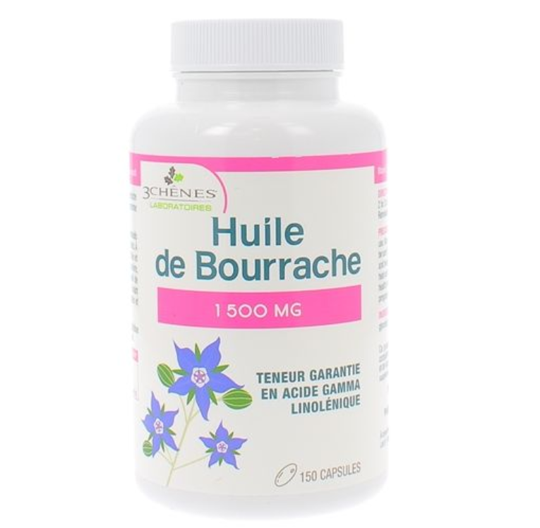 3 CHENES HUILE DE BORRACHE BT/150 CPS