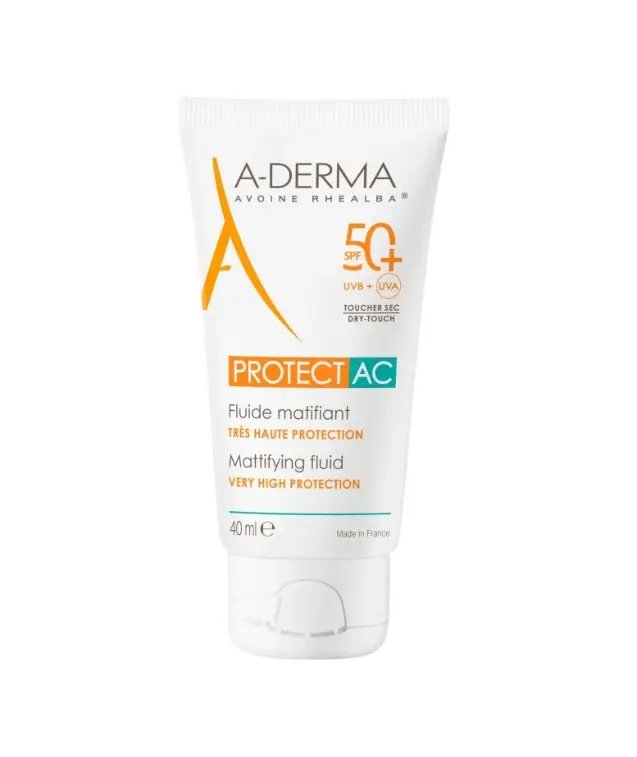 ADERMA ECRAN PROTECT FLUIDE MAT AC 40ML SPF 50